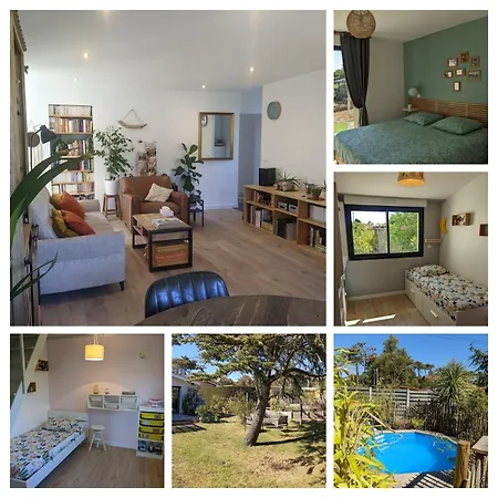 Family With Garden, Pool And Within Walking Distance Hébergement de vacances Lacanau